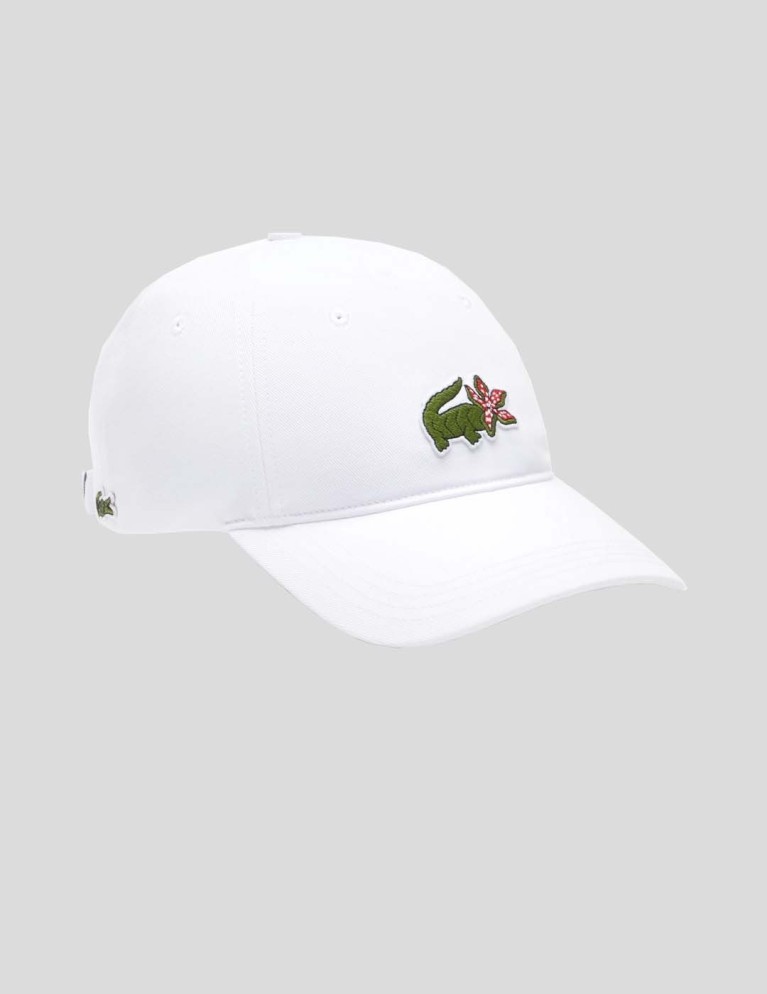 Colaborações LACOSTE x netflix gorra stranger things blanc